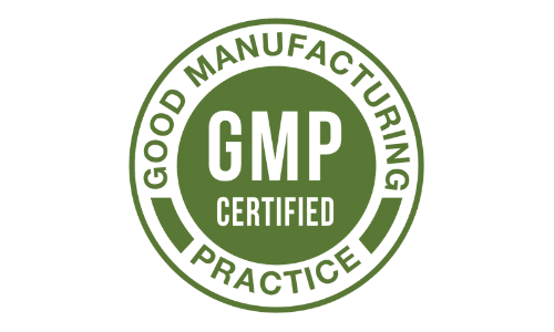cardio slim tea GMP certified supplement badge showing good manufacturing practice quality standards